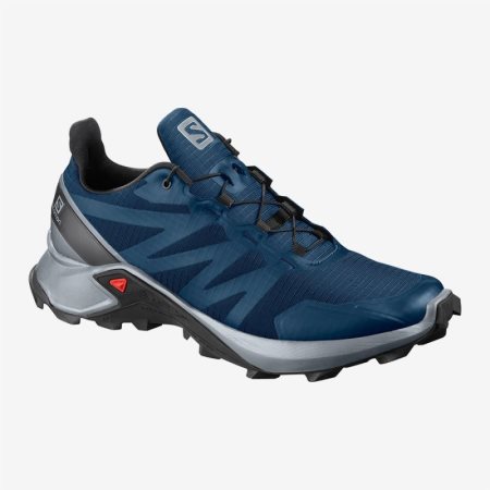 Zapatillas Trail Running Salomon SUPERCROSS Hombre Azules (ES-VJFC)